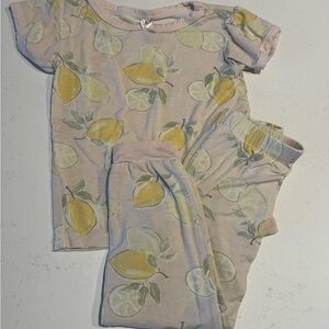 Milkberry 3T Lemon Print Pajama Set